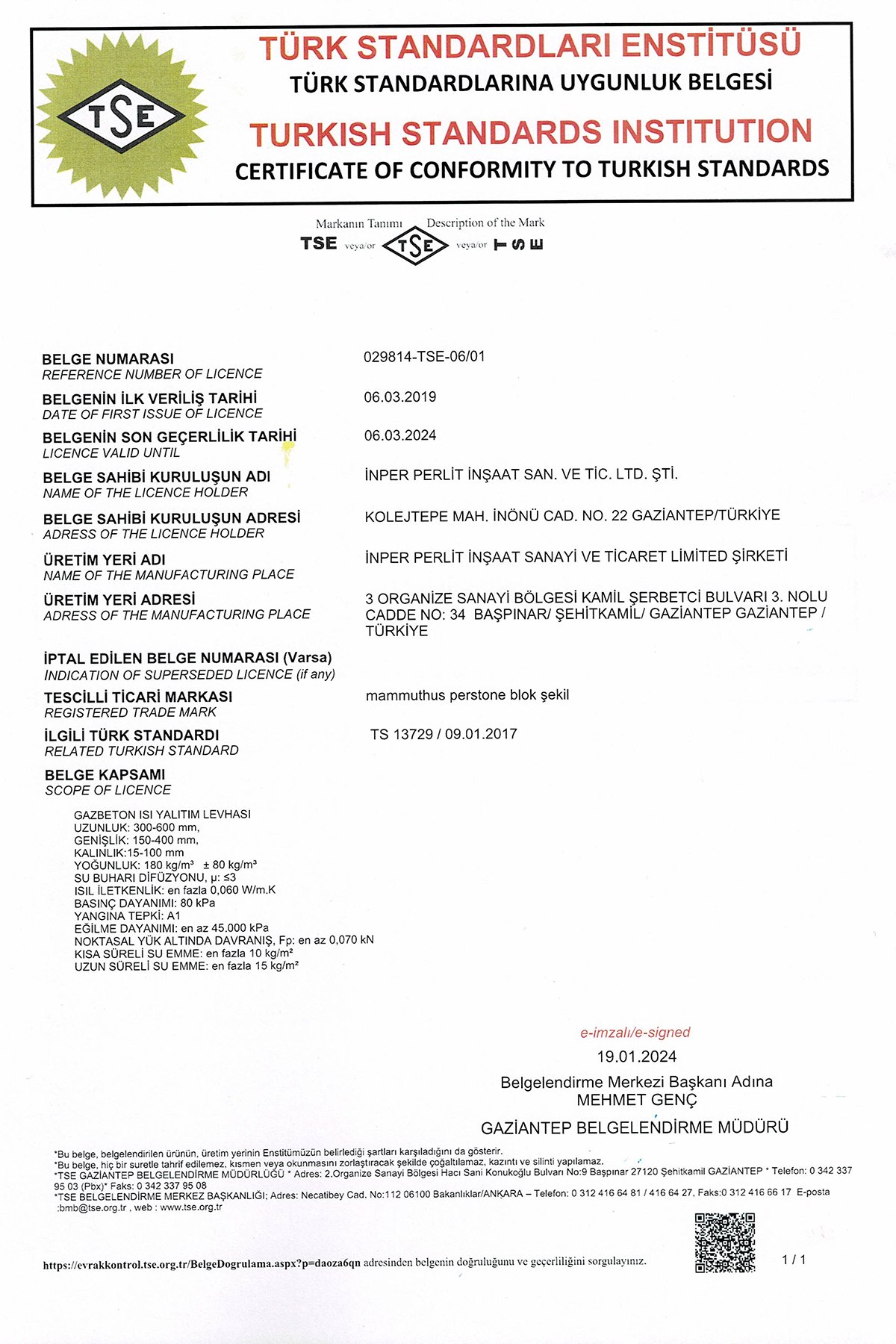 TSE 13729